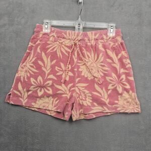 Faherty Cabana Towel Terry Floral Short  Women’s Size M Coastal Beach Vacation